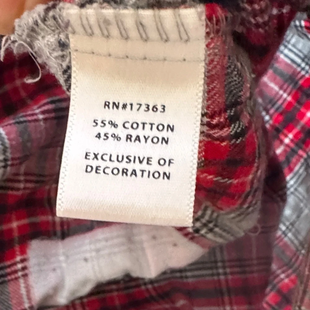 Disney Red and Gray Plaid Women's flannel nightgown #2758 - Picture 4 of 6